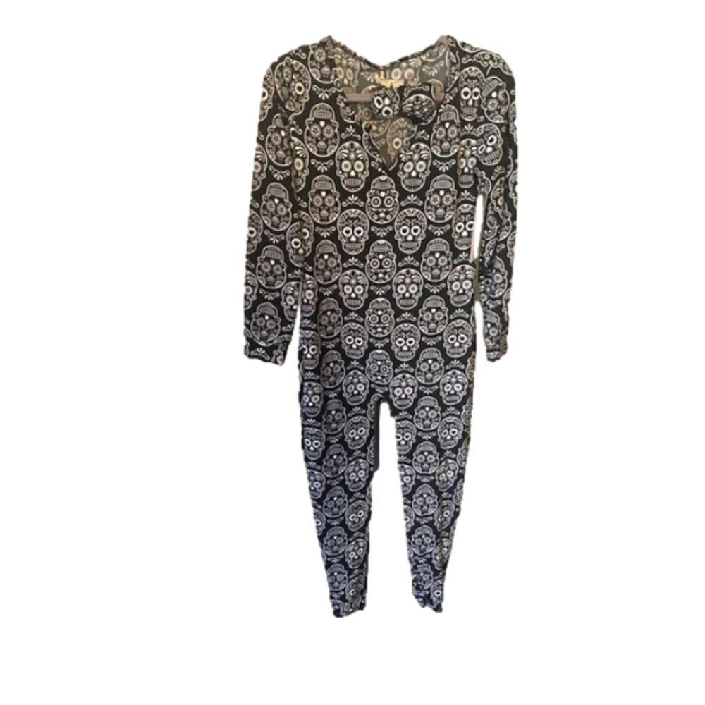 Shosho  jumpsuit &headband sugar skulls size medium comes with headband